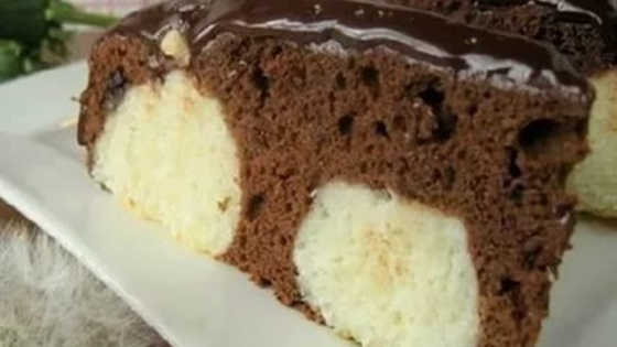 Шоколадно-творожный пирог